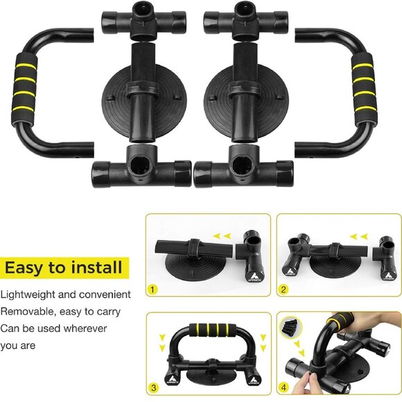 APPRETE Push Up Bars Strength Training, Push Up Handles for Floor Workouts - Picture 3 of 3